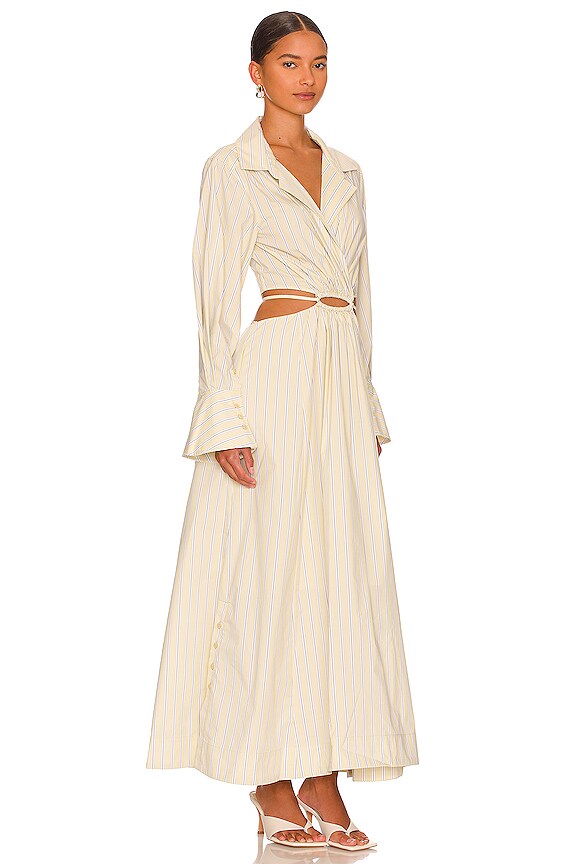 view 2 of 3 MAXIVESTIDO ALEX in Cardamom Stripe