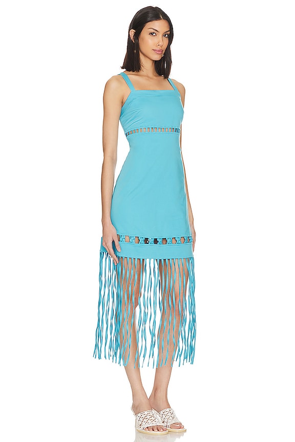 view 2 of 3 Effy Sateen Dress in Capri