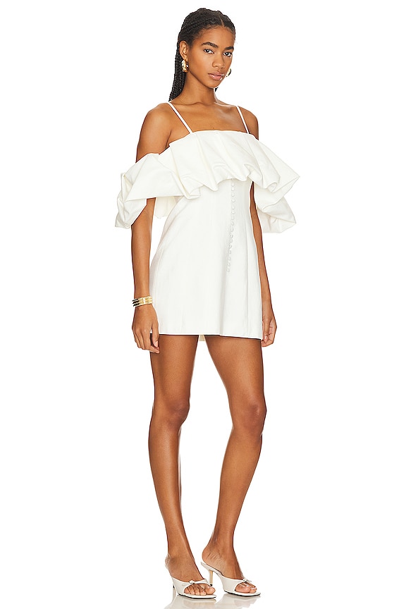 view 2 of 3 Puff Mini Dress in Natural White