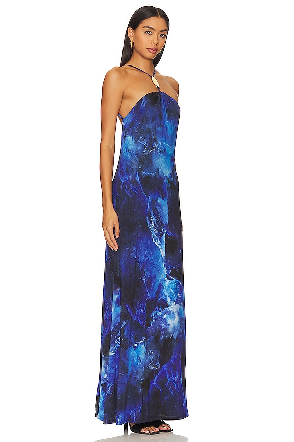 view 2 of 3 Sunnie Gown in Blue Rock Crystal Print