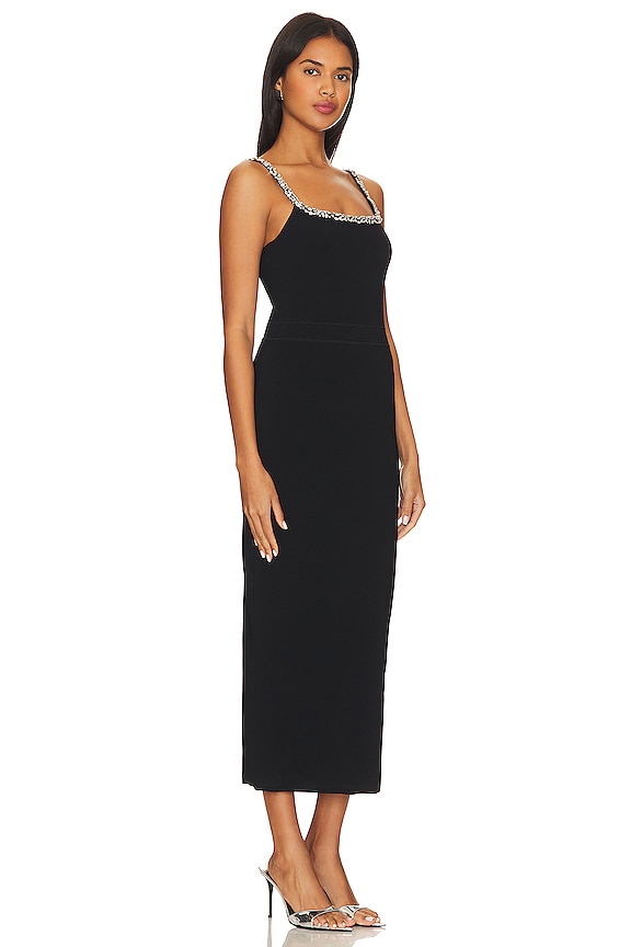 view 2 of 4 ROBE DÉBARDEUR MIDI MARCI in Black