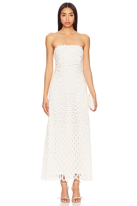 view 2 of 4 ПЛАТЬЕ МИДИ ELISE in White