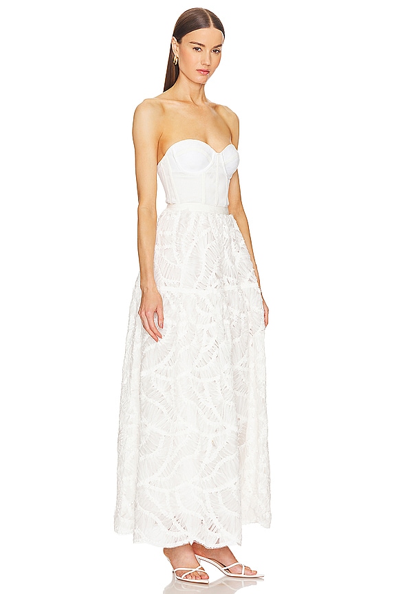 view 2 of 4 Mikko Bustier Midi Dress in White