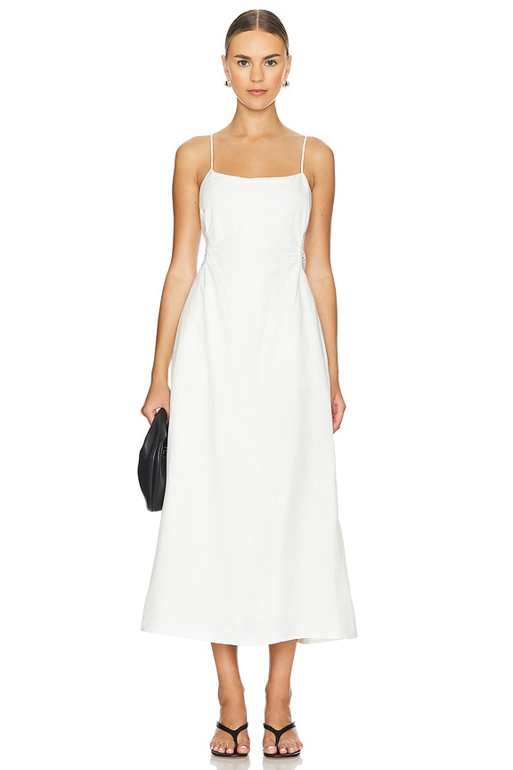 view 2 of 5 Brant Spaghetti Strap Midi Dress in White