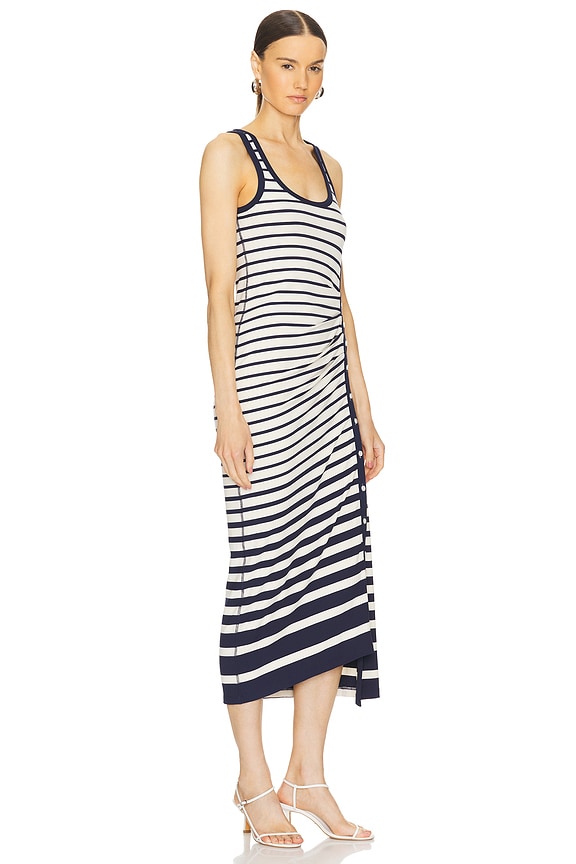 view 2 of 4 VESTIDO A MEDIA PIERNA SIN MANGAS TRUDY in Midnight Stripe