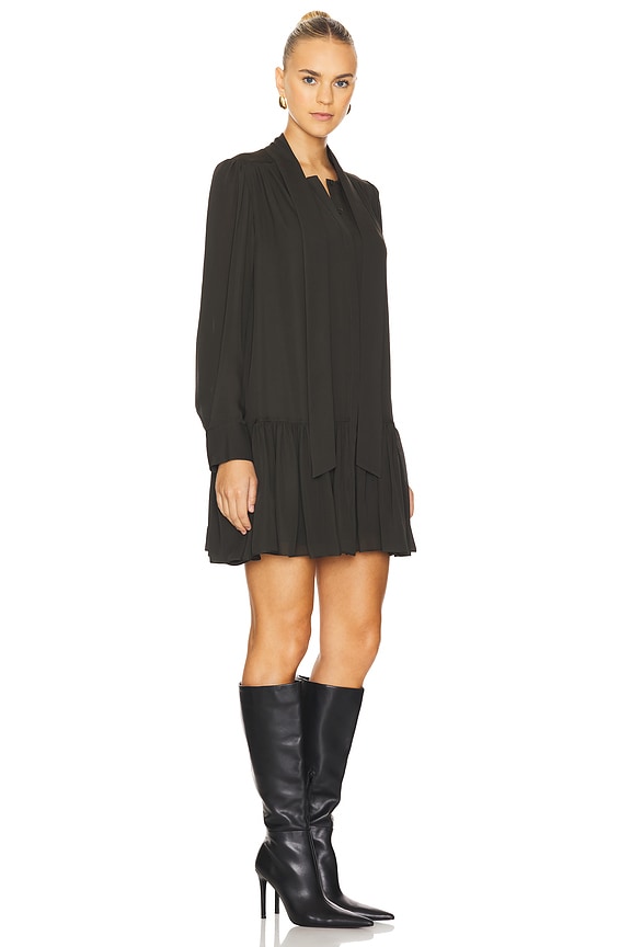 view 2 of 3 Quince Longsleeve Mini Dress in Moss