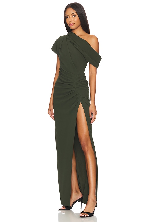 view 2 of 3 Kally Draped Midi Dress in Everest