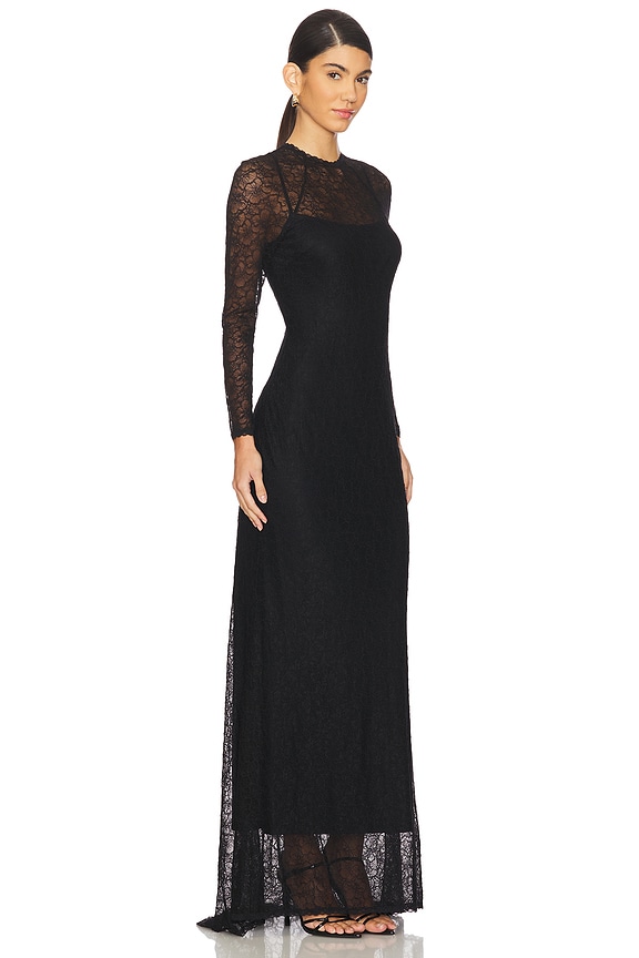 view 2 of 4 Stacy Longsleeve Gown in Black