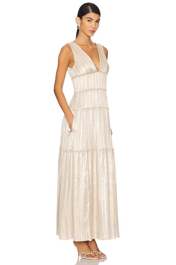 view 2 of 4 Vallen Gown in Champagne