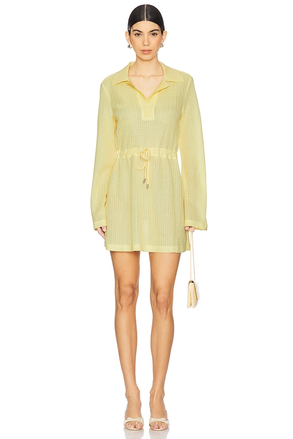 view 1 of 3 Tammie Long Sleeve Mini Dress in Buttercream