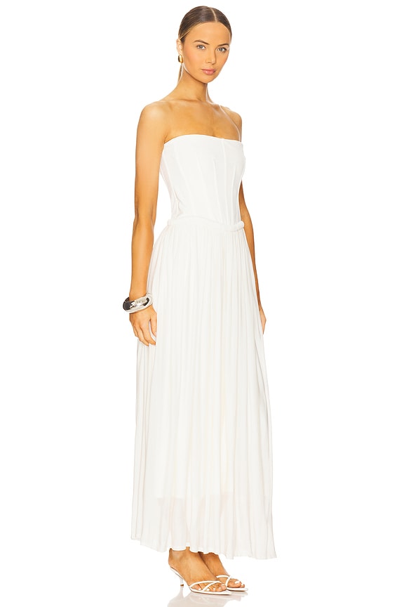 view 2 of 3 Adalys Bustier Midi Dress in Ivory