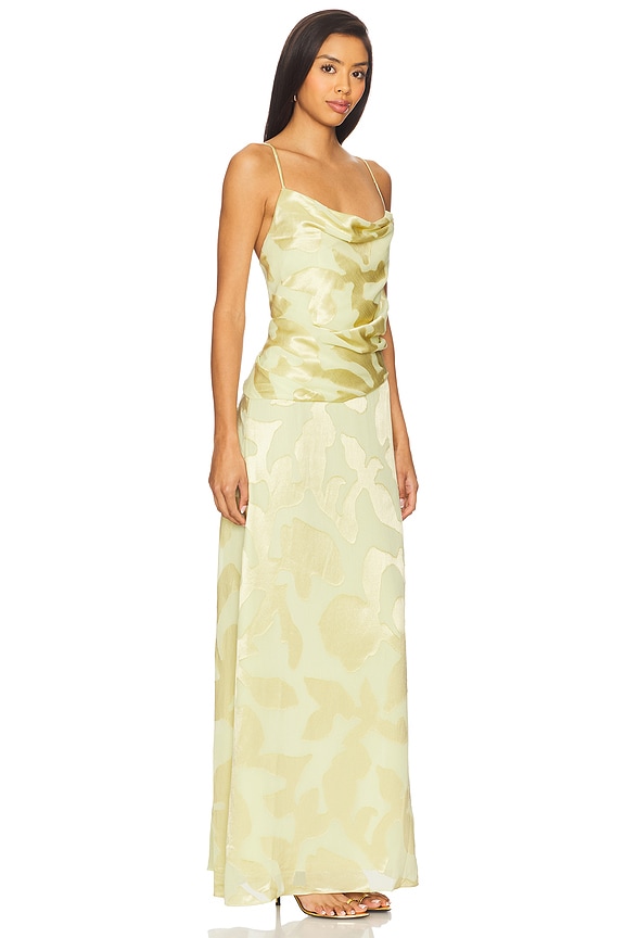 view 2 of 4 Jessa Draped Gown in Sunglow