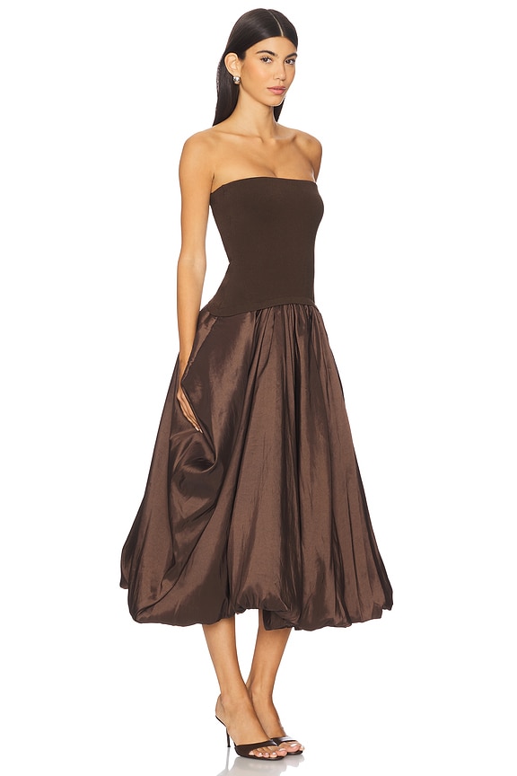 view 2 of 3 VESTIDO MIDI IZZY in Cocoa