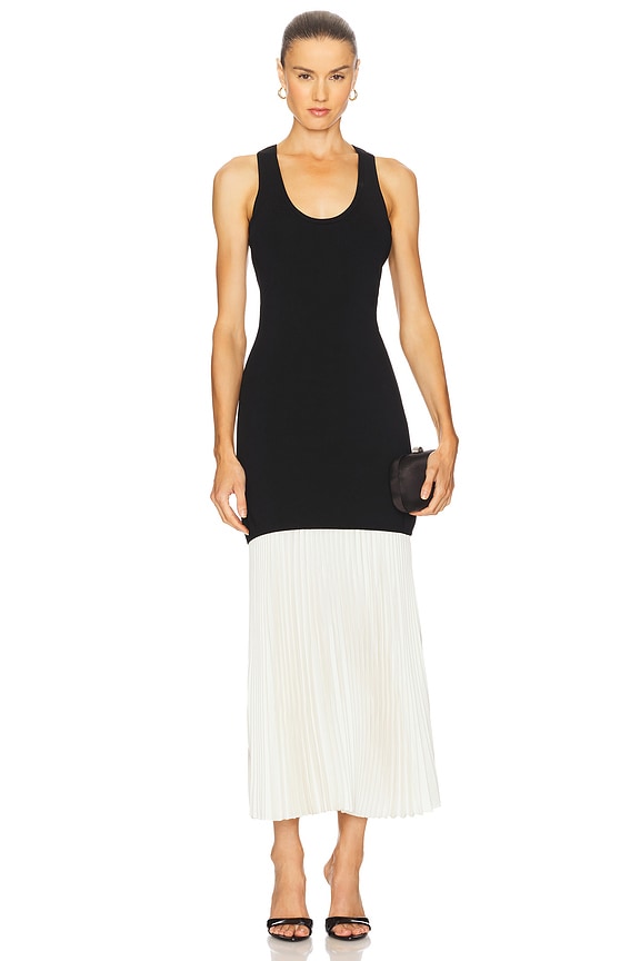 view 1 of 3 ZADEN ミディ丈ドレス in Black Multi