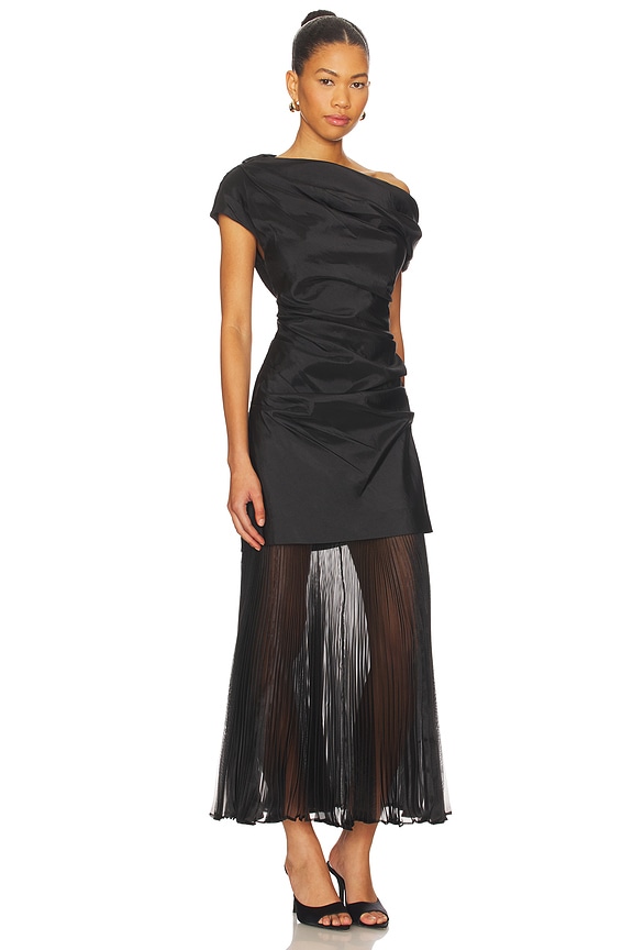 view 2 of 4 Ammalie Combo Midi Dress in Black