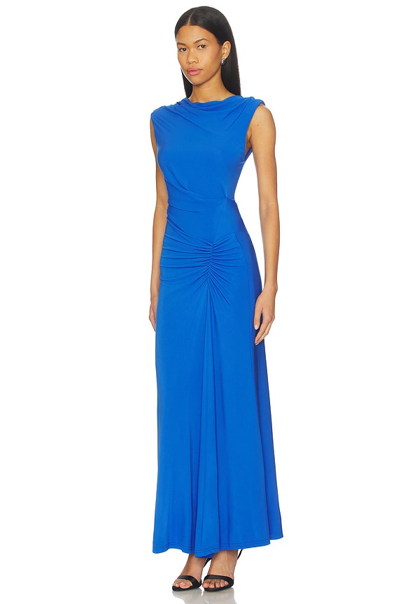 view 2 of 3 VESTIDO MIDI ACACIA in Cobalt Blue