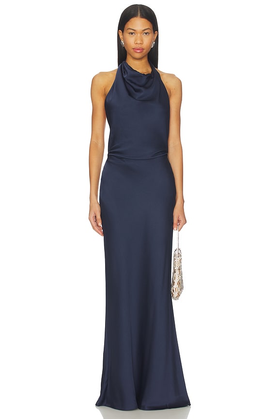 view 2 of 4 VESTIDO DRAPEADO REANNON in Midnight