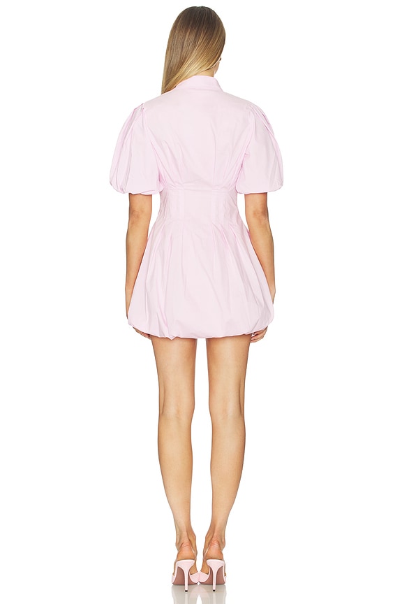 SIMKHAI Cleo Balloon Pintuck Mini Dress in Tulip | REVOLVE