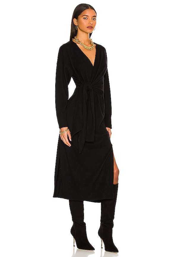 view 2 of 4 Skyla Wrap Dress in Black