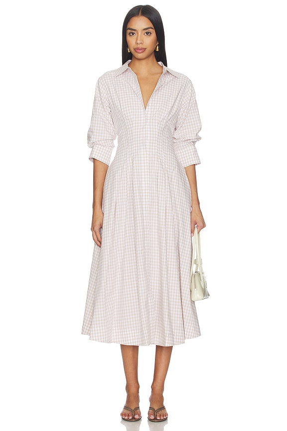 view 1 of 4 VESTIDO JAZZ in Sand Gingham