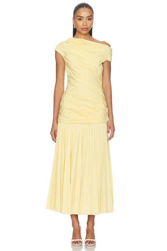 view 1 of 3 VESTIDO MIDI AMMALIE in Golden Haze