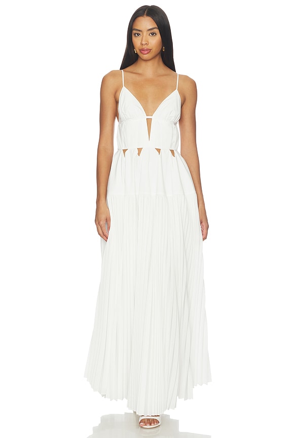 view 1 of 3 VESTIDO DE NOCHE SIN MANGAS SELENE in White