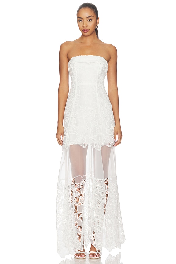 view 1 of 5 VESTIDO DE CORPIÑO RENNIS in Ivory