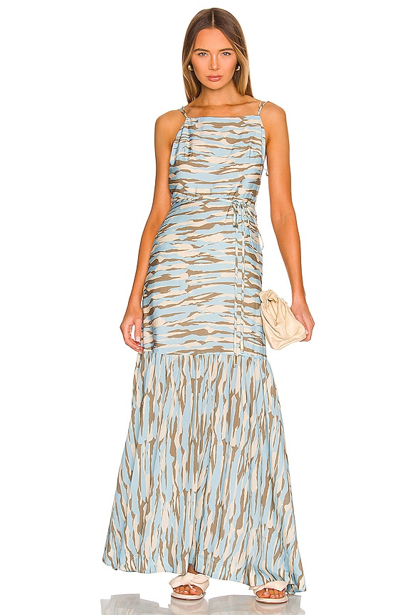 view 1 of 3 VESTIDO FERNANDA in Zebra Landscape Horizon
