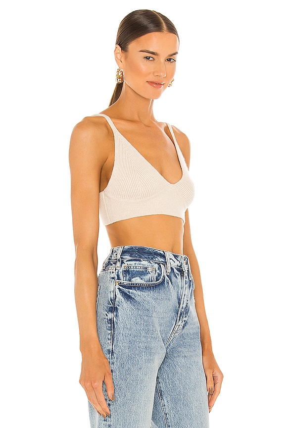 view 2 of 4 Aeris Wool Cashmere Blend Bra in Parchment