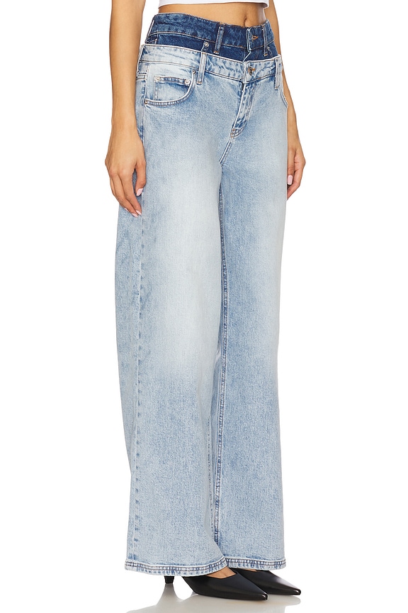 view 2 of 6 Kove Double Waistband Jean in Two Tone Del Mar