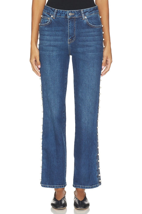 view 2 of 6 JEAN TAILLE HAUTE AMELIA  in Dark Indigo