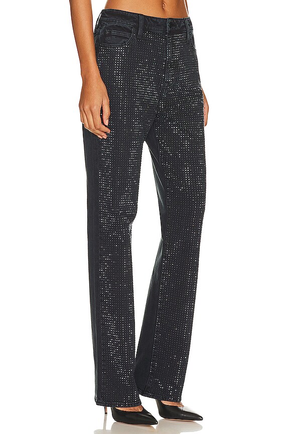 view 2 of 5 Liam Crystal High Rise Straight in Black