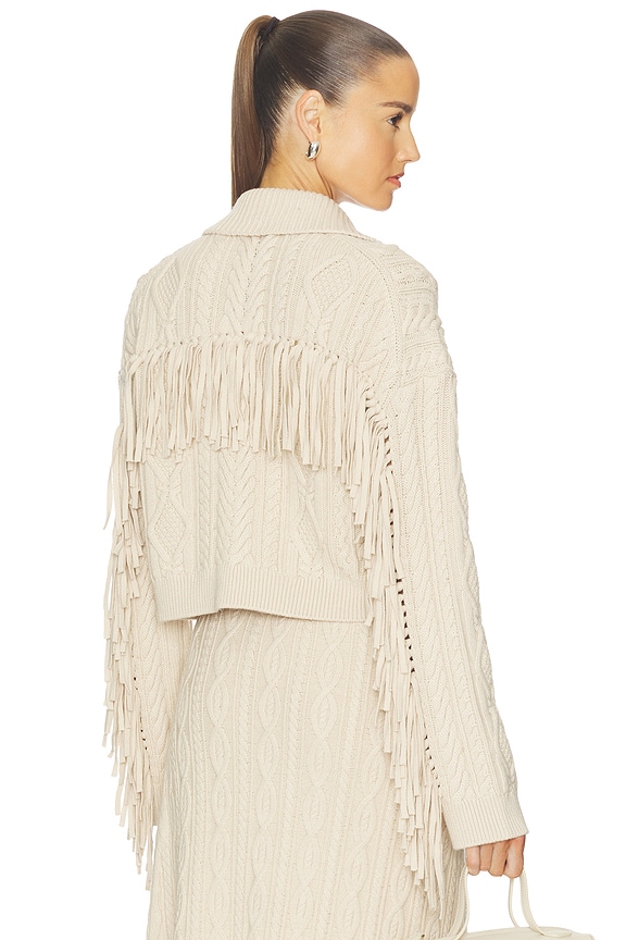 view 1 of 5 Virginia Cropped Cardigan in Sand