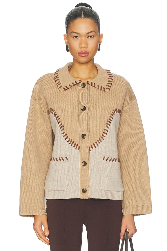 view 2 of 5 CHESNEY オーバーサイズカーディガン in Camel Multi