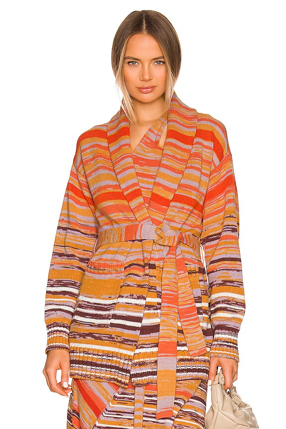 view 2 of 5 Estrella Shawl in Lupine Space Dye