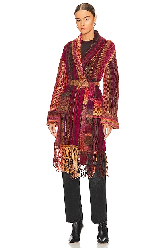 view 2 of 4 PEIGNOIR ZELDA in Mulberry Punch Multi