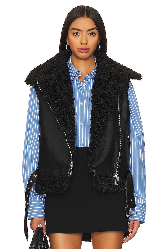 view 2 of 6 CHAQUETA MOTO CON MANGAS REMOVIBLES CHARLESTON in Black