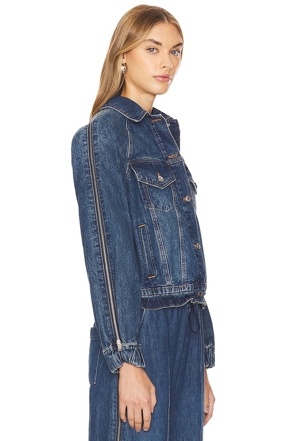 view 2 of 5 AMIE ジッパースリーブジャケット in Coronado