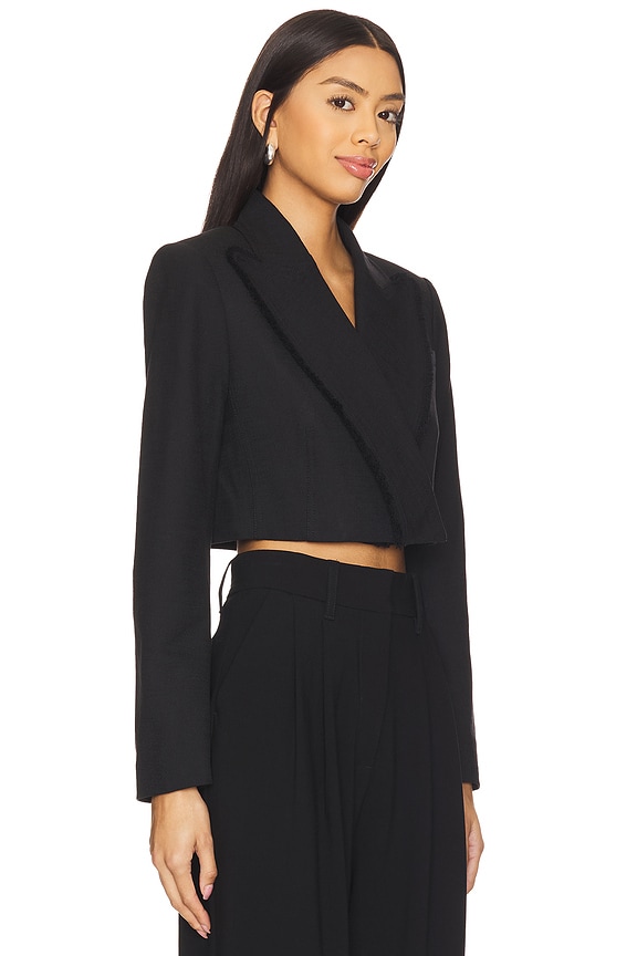 view 2 of 4 Cassian Cropped Blazer in Black
