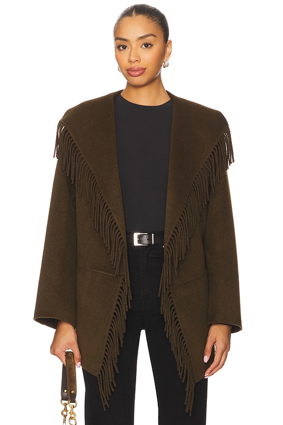 view 2 of 5 Rowen Fringe Jacket in Alligator