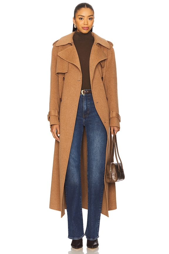 view 2 of 5 Rumi Belted Long Coat in Camel