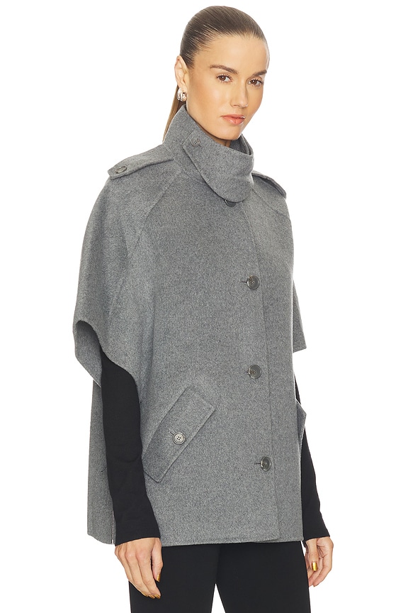 view 2 of 4 Jones Cape Jacket in Heather Grey