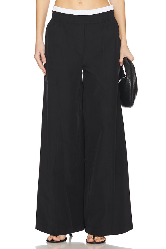 view 1 of 6 Olly Double Waistband Pant in Black Multi