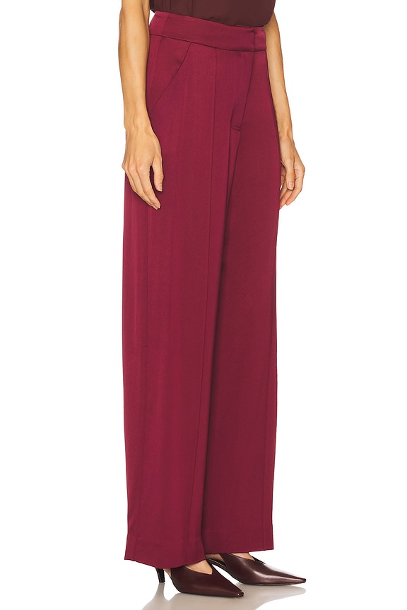 view 2 of 6 Kyra Wide Leg Pant in Cranberry