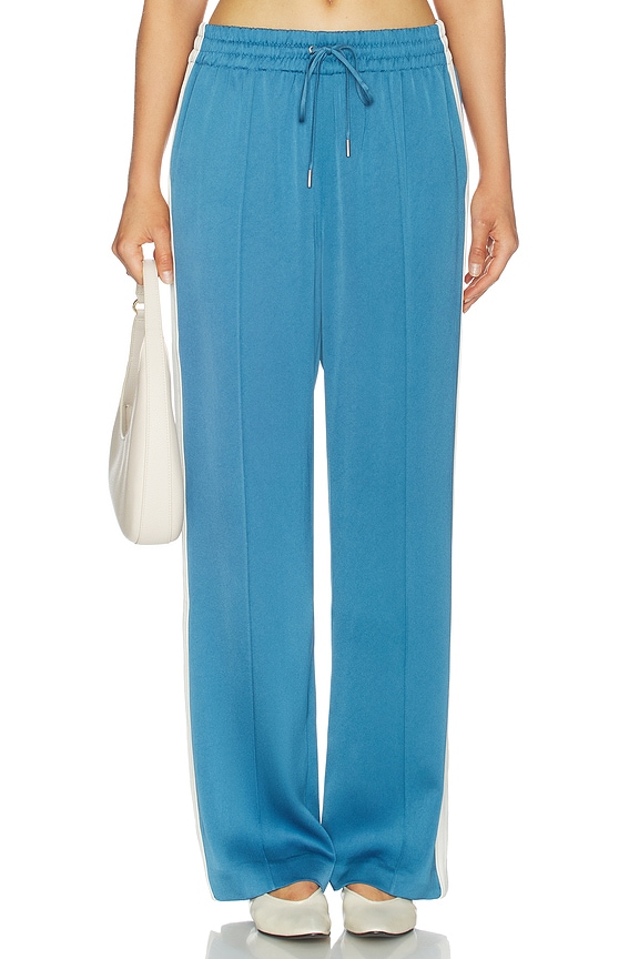 view 2 of 7 Nolan Satin Side Striped Pant in Washed Indigo Multi