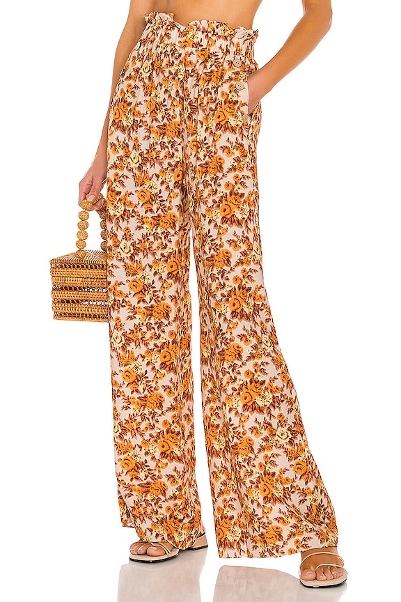 view 1 of 4 Marisol Wide Leg Pant in 70s Floral Print