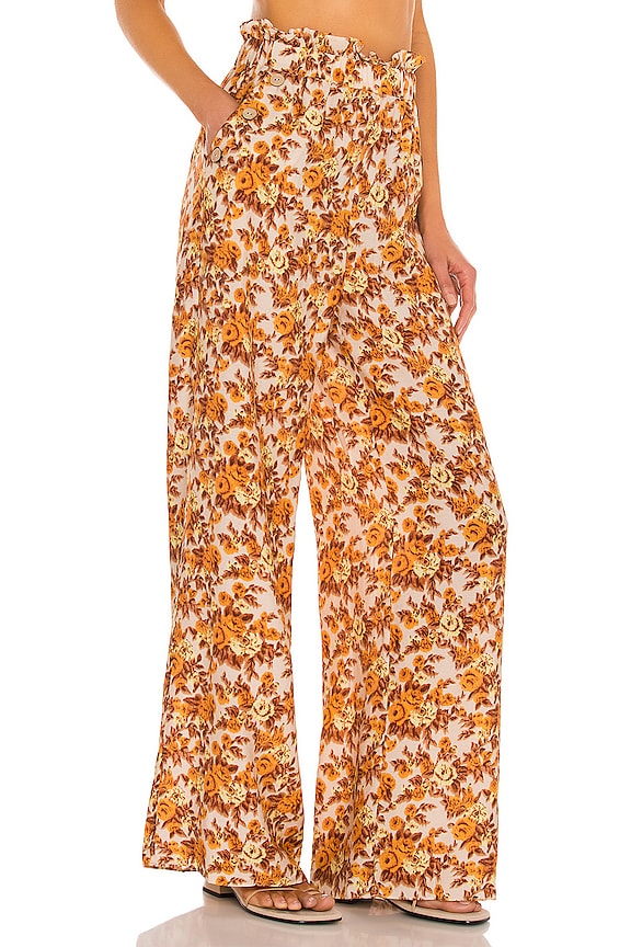 view 2 of 4 Marisol Wide Leg Pant in 70s Floral Print