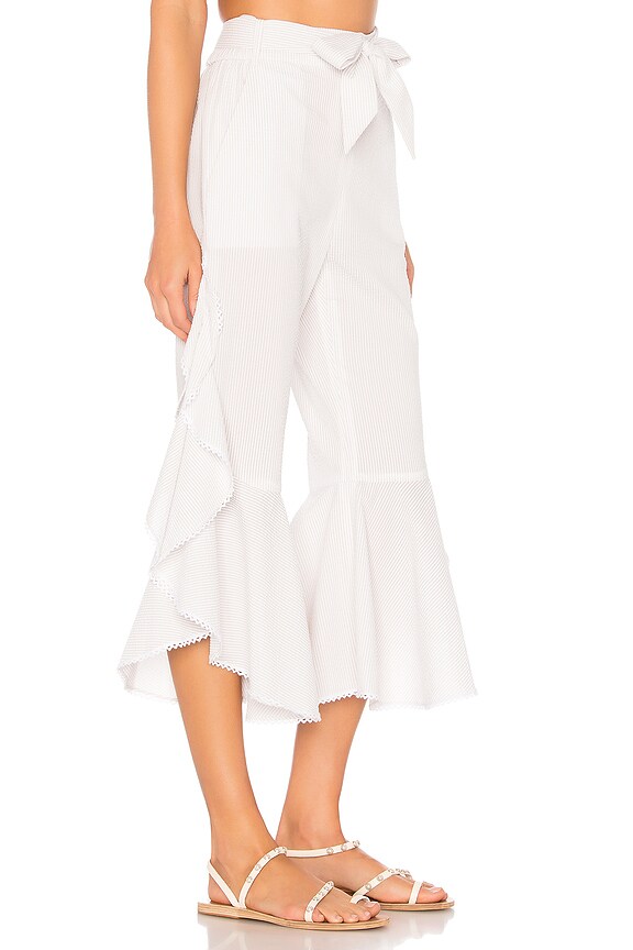 view 2 of 5 Ruffle Pant in Ecru Combo