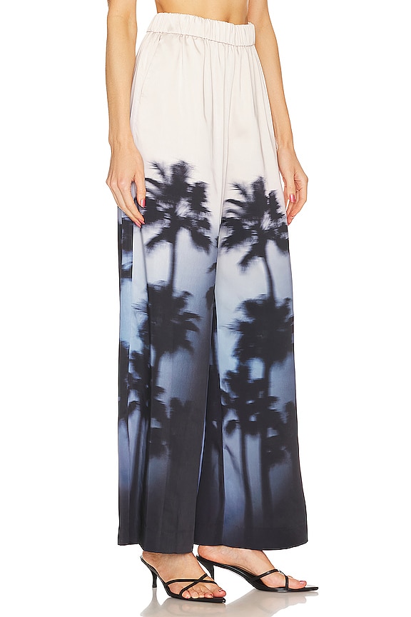 view 2 of 4 PANTALON LARGE YVONNE in Hazy Palm Print