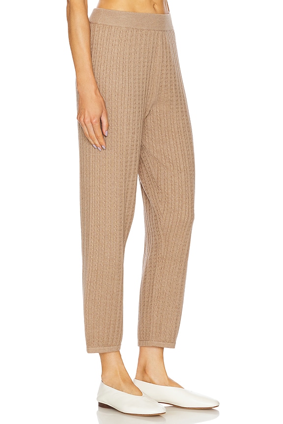 view 2 of 6 Cable Joggers in Heather Teak